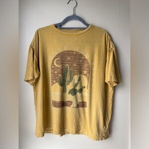 Billabong Yellow Dessert Graphic T-Shirt